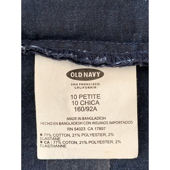Old Navy Womens Blue Denim Shirt Long Sleeve Dress Size 10 Petite - Picture 13 of 13